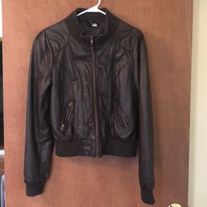 Pleather Brown Jacket